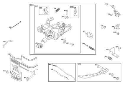 Part Location Diagram of 84002122 Briggs and Stratton Module, Oil Sensor
